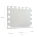 Vanity Mirror featuring 15 LED Bulbs, Adjustable Brightness, and 3 Light Modes