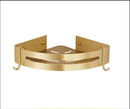 Corner Shelf Wall Mounted Bathroom Shelf Brushed Gold Aluminum Bath Shower Shelf Bath Shampoo Holder Corner shelf