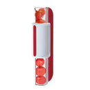 Cortador de frutas fácil de usar para saladas, ideal para tomates e uvas.