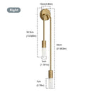 Modern Nordic LED Wall Lamp – Minimalist Gold and Black Sconce