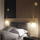 Minimalist LED Wall Light – Elegant Glass Bedside Lamp