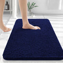 Kitinjoy Luxury Chenille Bath Rugs Machine Washable Non-Slip Plush Shaggy Bathroom Mats Rugs Toilet Bathtub Room Foot Floor Mats