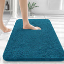 Kitinjoy Luxury Chenille Bath Rugs Machine Washable Non-Slip Plush Shaggy Bathroom Mats Rugs Toilet Bathtub Room Foot Floor Mats