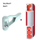 Cortador de frutas fácil de usar para saladas, ideal para tomates e uvas.