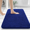 Kitinjoy Luxury Chenille Bath Rugs Machine Washable Non-Slip Plush Shaggy Bathroom Mats Rugs Toilet Bathtub Room Foot Floor Mats