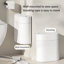7/9L Two-way Smart Sensor Trash Can with Lid Wall Mount Narrow Slit Toilet Wastebasket for Kitchen Induction Garbage Bin Dustbin