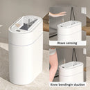 7/9L Two-way Smart Sensor Trash Can with Lid Wall Mount Narrow Slit Toilet Wastebasket for Kitchen Induction Garbage Bin Dustbin