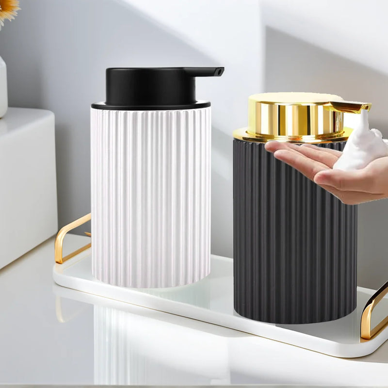 Hand Foaming Dispenser Bottle Durable Plastic Container for Foaming Facial Cleanser, Hand Soap, Shampoo, Shower Gel, Soap Bottle