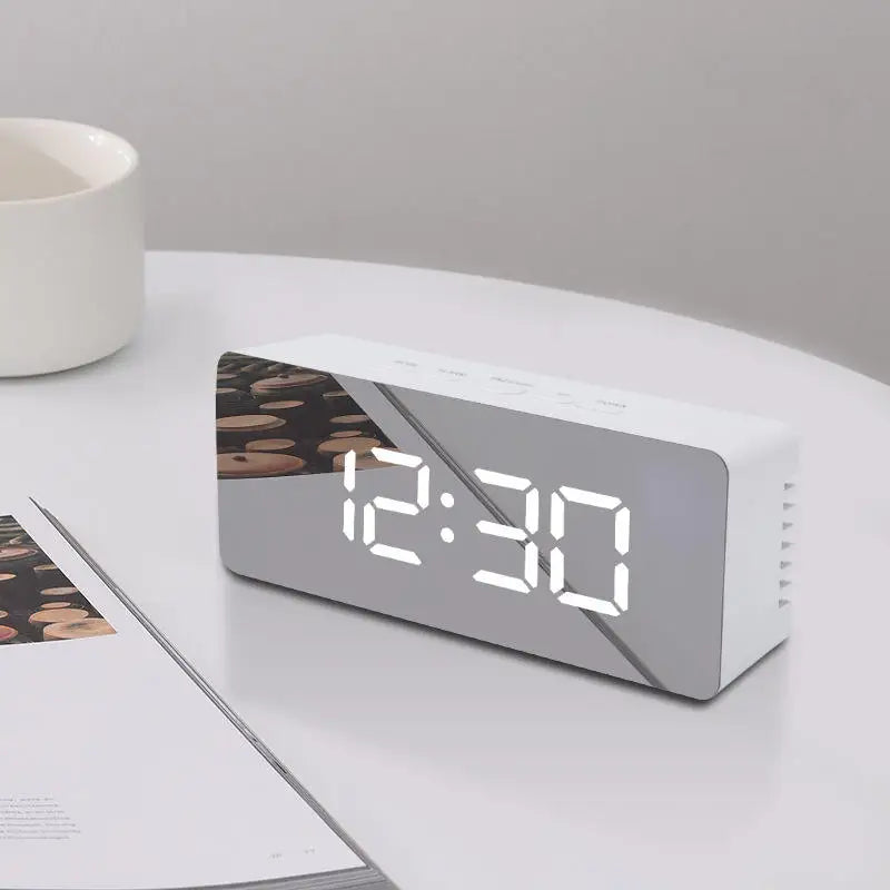 Digital Alarm Clock LED Electronic Desktop Clock 